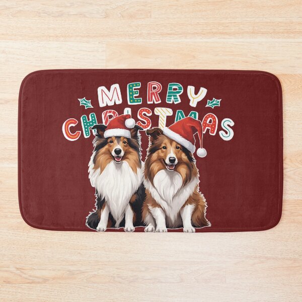 Item preview, Christmas Shetland Sheepdogs – Merry Christmas designed and sold by GoodyPaws.