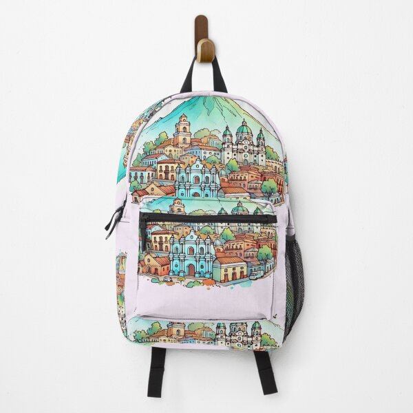 Item preview, Sketch of Guatemala’s Wonders: Tikal, Antigua, and More" designed and sold by PaintMeWorld.