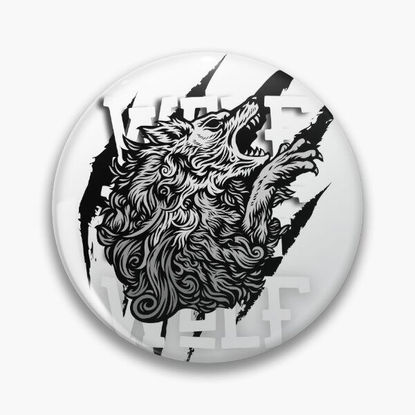 Item preview, "Arte majestuoso del lobo | Ilustración del lobo solitario | Diseño de espíritu salvaje | Obra de arte del lobo feroz y libre" designed and sold by MagicInk2000.