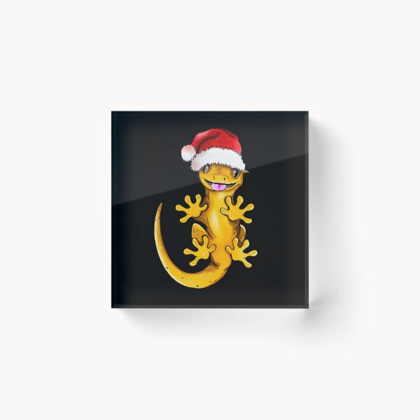 Item preview, Crested Gecko Christmas Cap designed and sold by BeataY6Art.