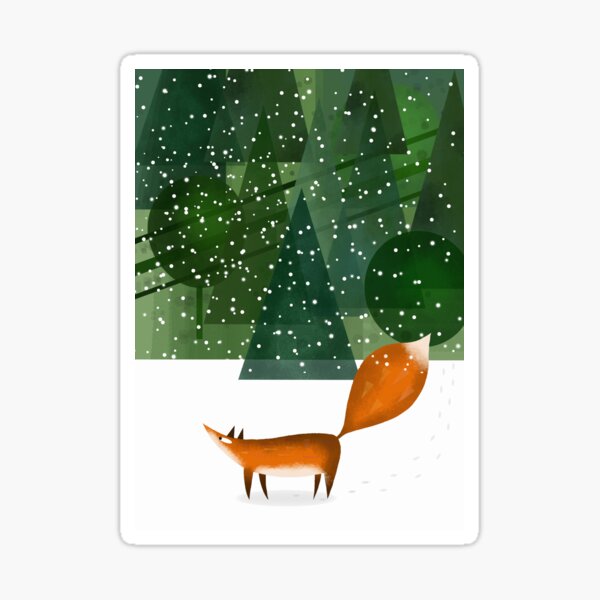 Item preview, Fox Cub in the Snow designed and sold by Andrew  Hitchen.