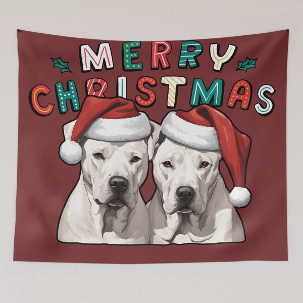 Item preview, Christmas Dogo Argentinos – Merry Christmas designed and sold by GoodyPaws.