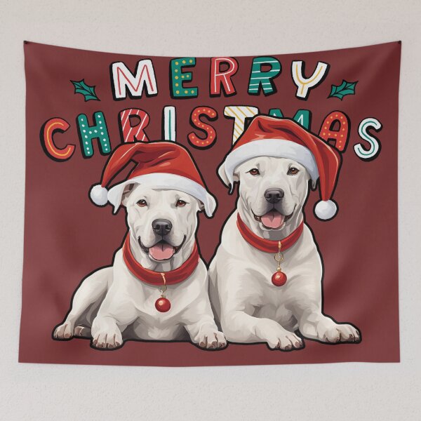 Item preview, Christmas Dogo Argentinos – Merry Christmas designed and sold by GoodyPaws.
