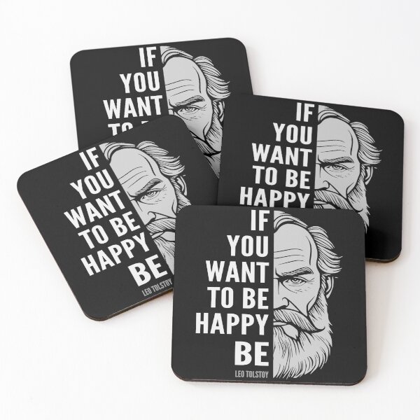 Item preview, Leo Tolstoy Inspirational Quote: Be Happy designed and sold by Elvin Dantes.