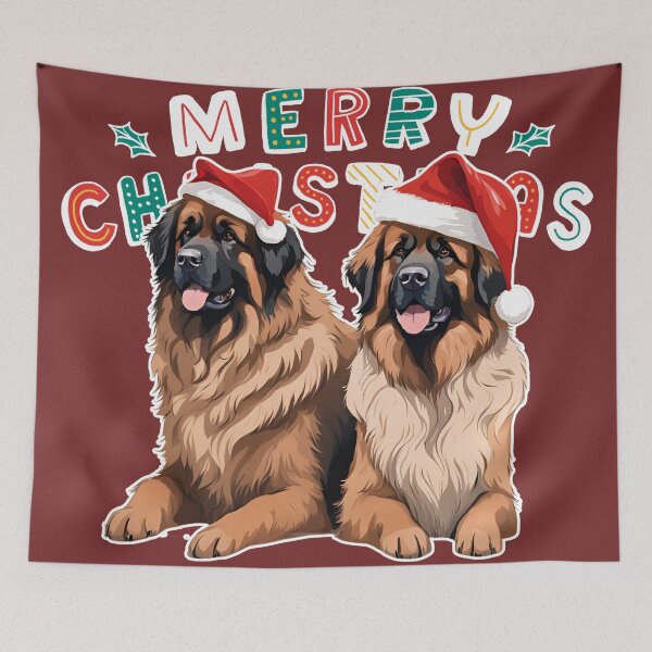 Item preview, Christmas Leonbergers – Merry Christmas designed and sold by GoodyPaws.