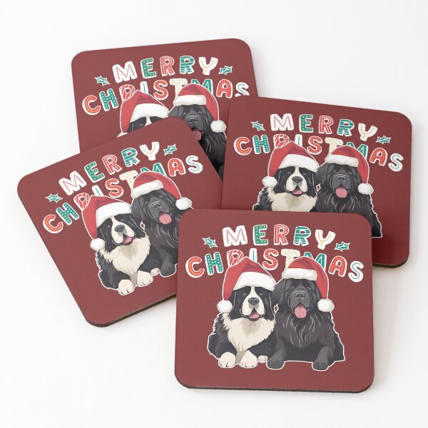 Item preview, Christmas Newfoundlands – Merry Christmas designed and sold by GoodyPaws.