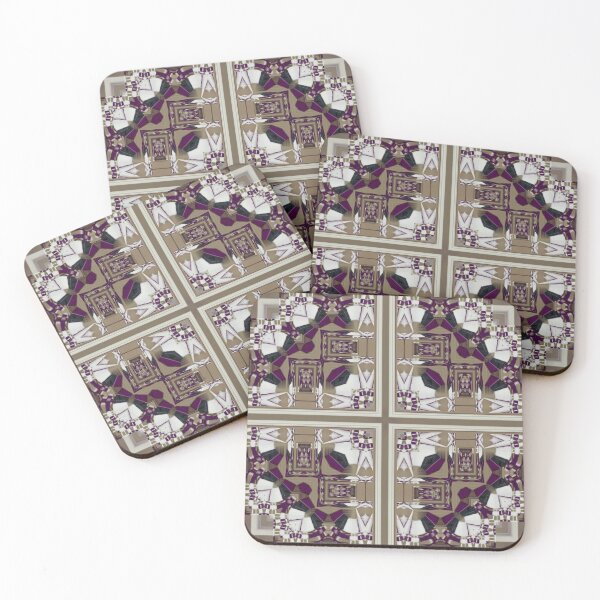 Item preview, Minimaluxe Trend 2025 by Jenny Meehan 8 Brown and Purple  designed and sold by Jenny Meehan Art Prints and Patterns  .