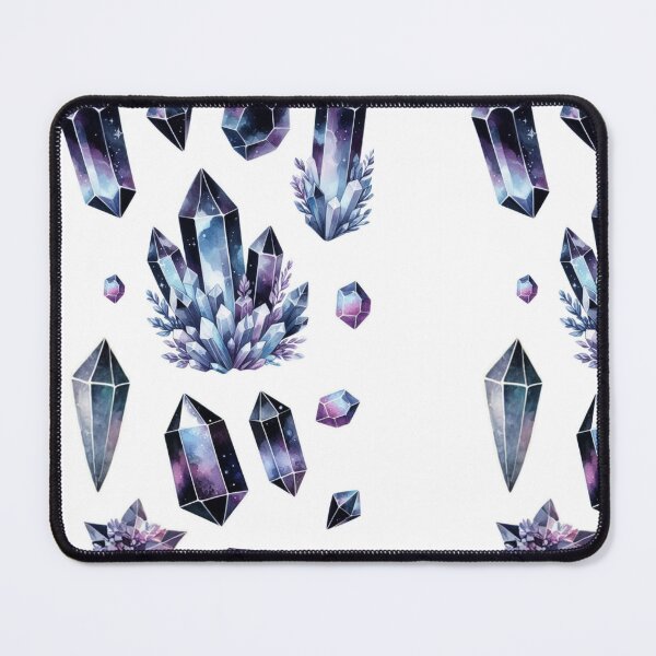 Item preview, Black Mystical Crystal & Geode Stickers | Rainbow Gemstone Collection for Crystal Enthusiasts designed and sold by FlowerMyLove.