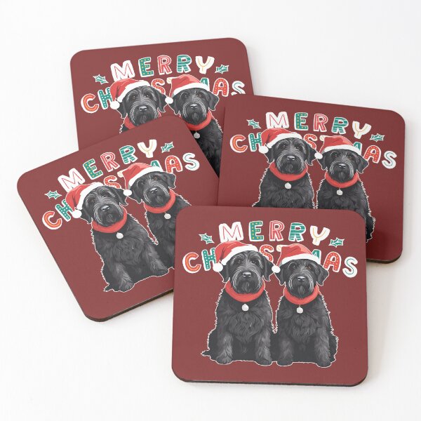Item preview, Christmas Black Russian Terriers – Merry Christmas designed and sold by GoodyPaws.