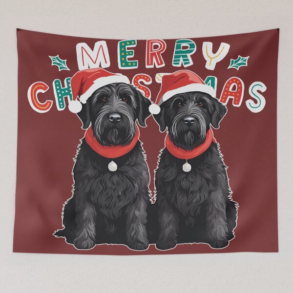 Item preview, Christmas Black Russian Terriers – Merry Christmas designed and sold by GoodyPaws.