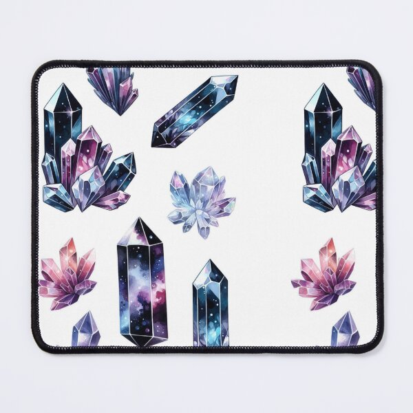 Item preview, Black Mystical Crystal & Geode Stickers | Rainbow Gemstone Collection for Crystal Enthusiasts designed and sold by FlowerMyLove.