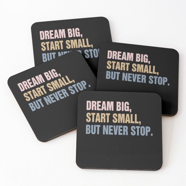 Item preview, Dream big, start small, but never stop Motivational Vibes Classic T-Shirt designed and sold by ouaredi.
