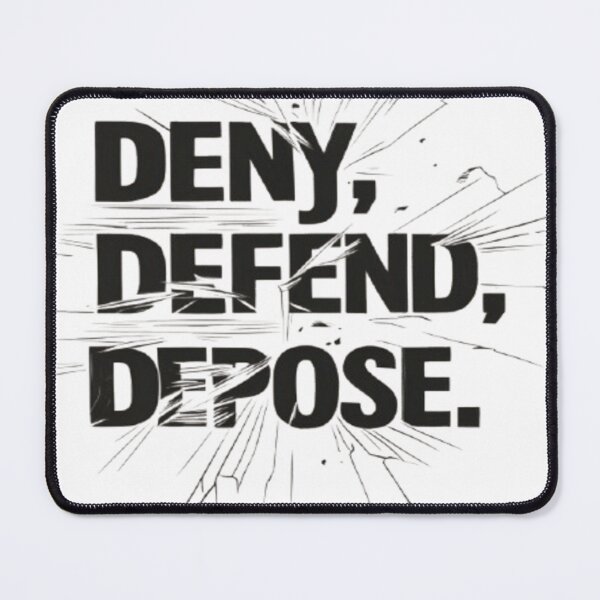 Item preview, "Bold Minimalist Typography - Deny, Defend, Depose" designed and sold by shitler.