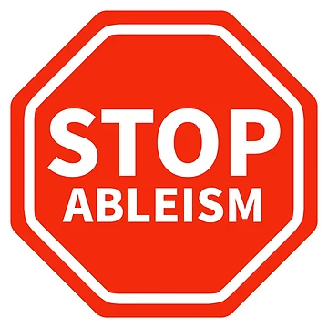 Artwork thumbnail, Stop ableism by Rachel the Artist
