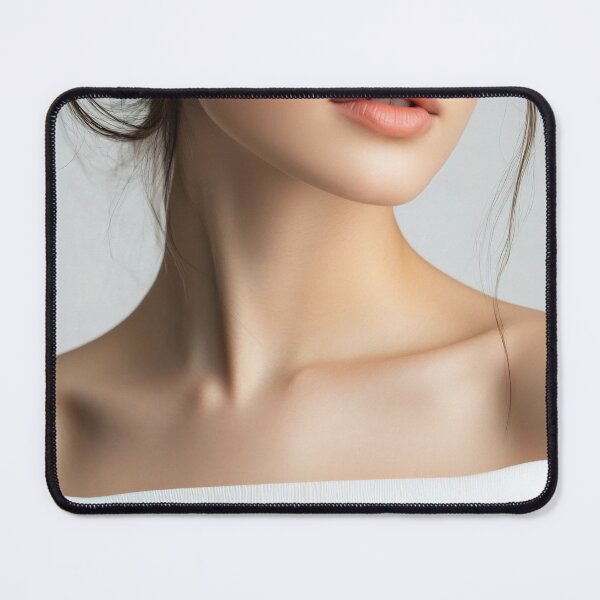 Item preview, Portrait of a woman with soft expression and natural makeup against a neutral background, showcasing beauty and elegance designed and sold by anytka.