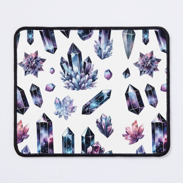 Item preview, Black Mystical Crystal & Geode Stickers | Rainbow Gemstone Collection for Crystal Enthusiasts designed and sold by FlowerMyLove.