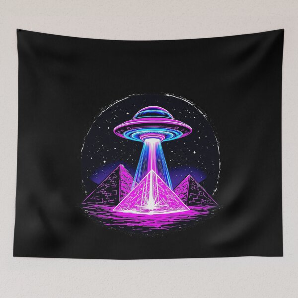 Item preview, UFO Pyramid Alien Egypt Science Fiction  designed and sold by SOUFIANE1991.