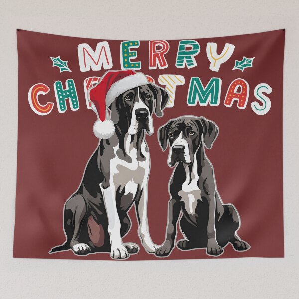 Item preview,  Christmas Great Danes – Merry Christmas designed and sold by GoodyPaws.