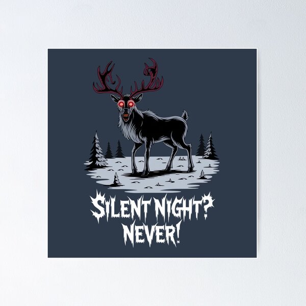 Item preview, Metal Christmas: Silent Night-Never! designed and sold by Situstshirts.
