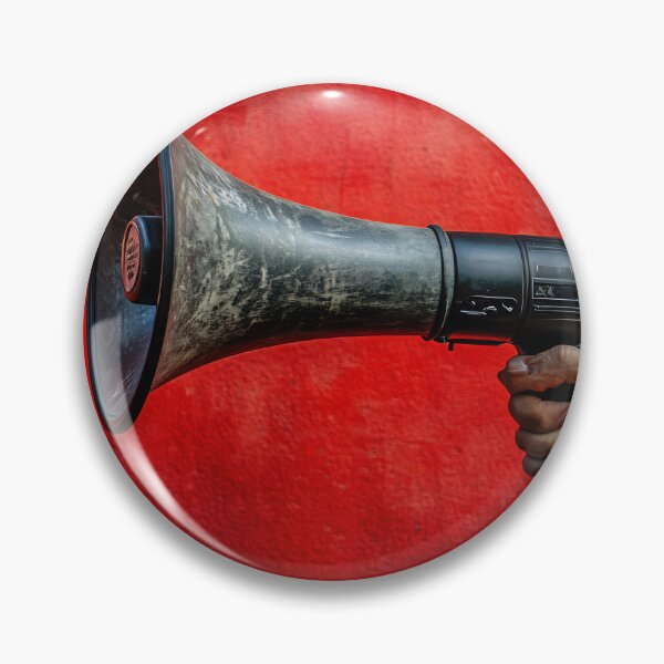 Item preview, Hand with megaphone on red designed and sold by anytka.
