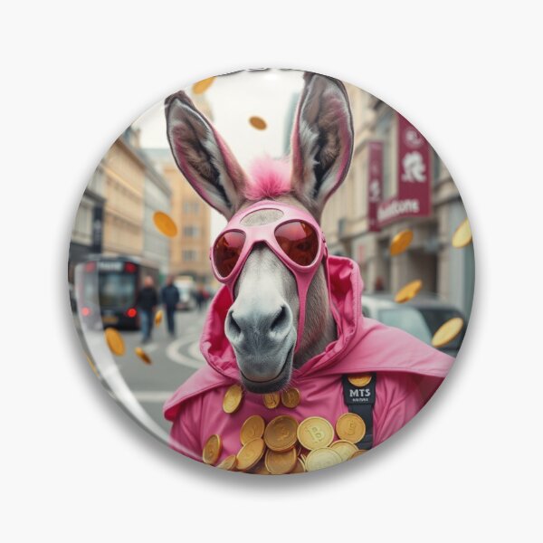 Item preview, PINK DONKEY_D132 designed and sold by DONKYCOIN.