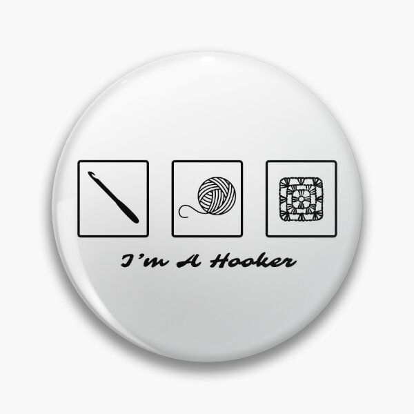 Artikelvorschau, Garn, Haken und Granny Square „Ich bin eine Hooker“ entworfen und verkauft von AJdodd.