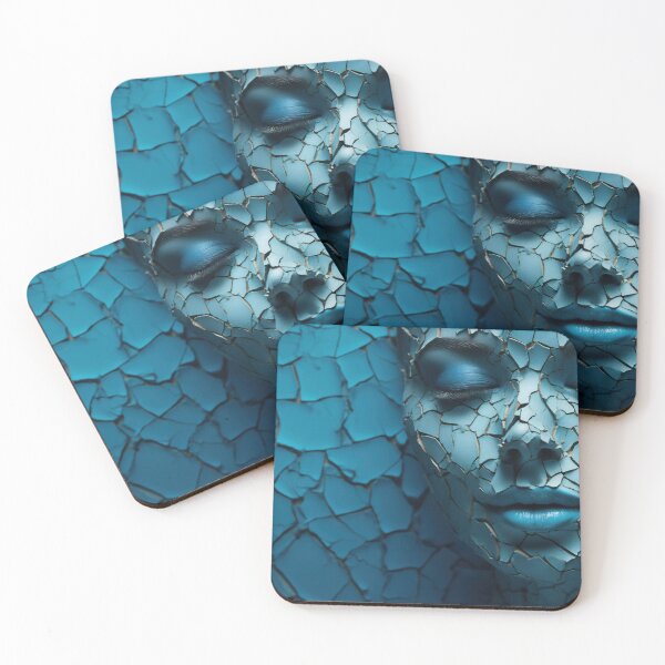 Item preview, Woman with blue paint on face designed and sold by anytka.