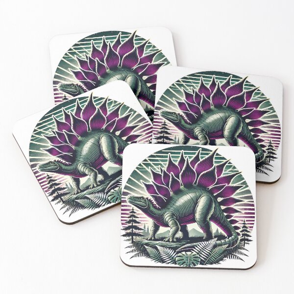 Item preview, Stegosaurus dinosaur in its habitat designed and sold by JonelleTshirts.