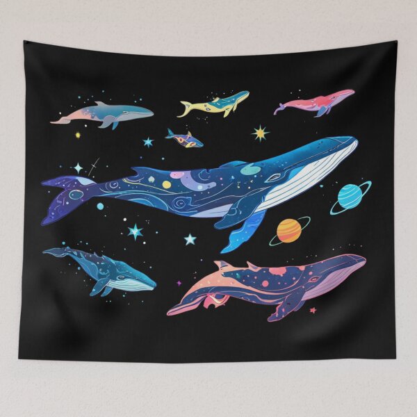 Item preview, Space whales migrate from the oceans designed and sold by MOONE FLOWER.
