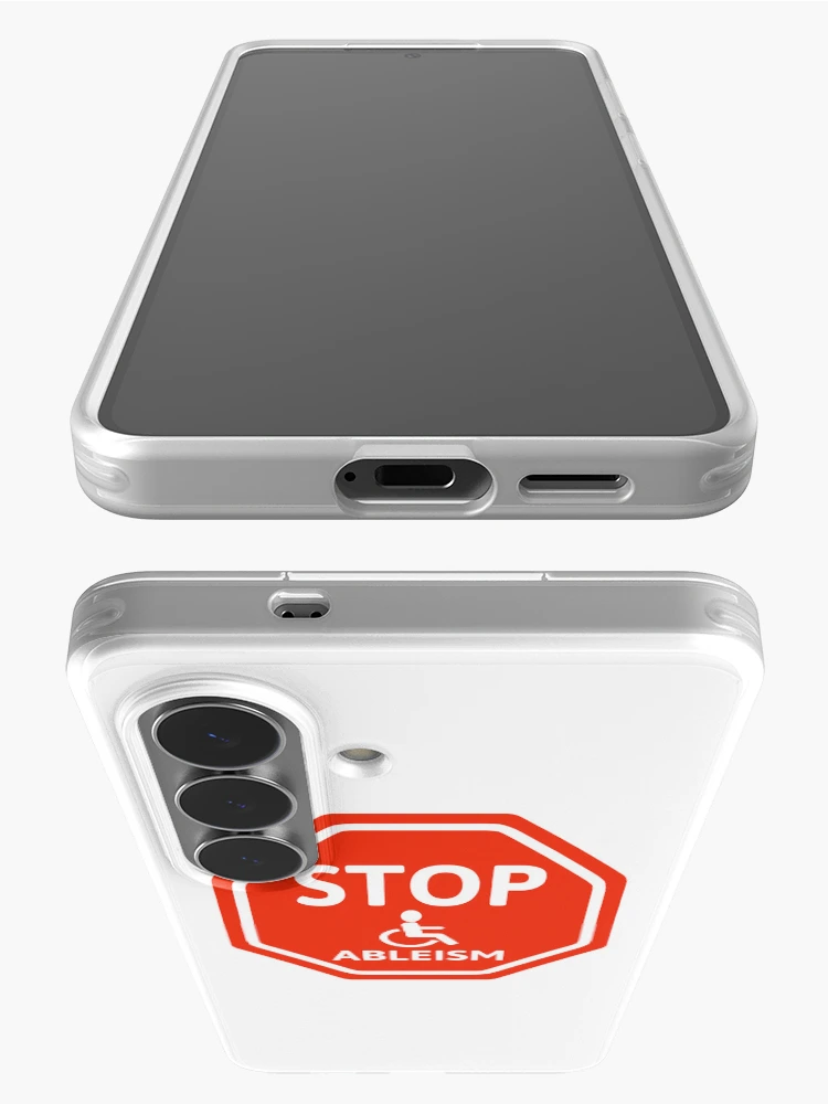 Thumbnail 3 of 4, Samsung Galaxy Phone Case, Stop ableism  designed and sold by Rachel the Artist .