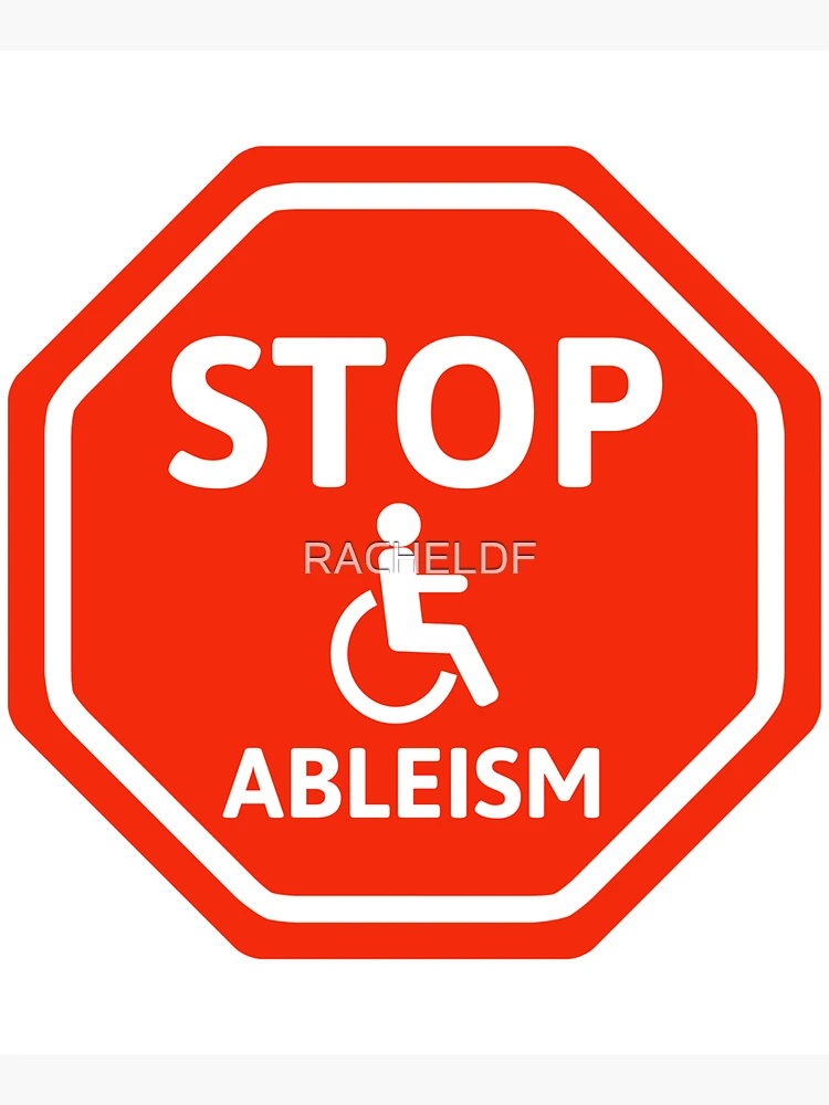 Thumbnail 5 of 5, Tote Bag, Stop ableism designed and sold by Rachel the Artist .