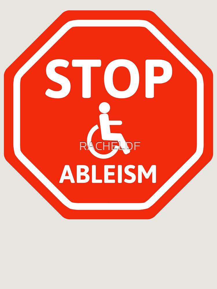 Thumbnail 6 of 6, Premium Oversized Sweatshirt, Stop ableism  designed and sold by RACHELDF.