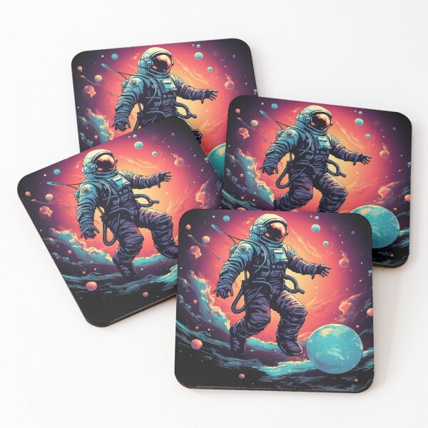 Item preview, Astronaut in space suit flying through space designed and sold by anytka.