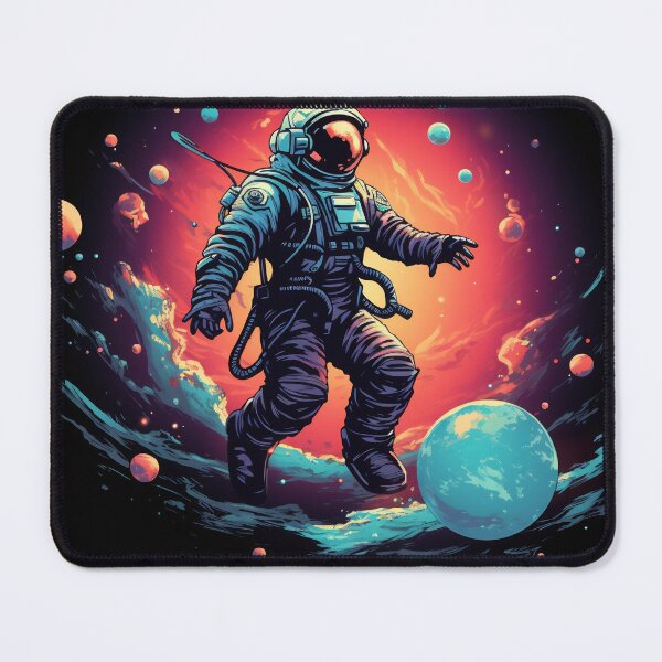 Item preview, Astronaut in space suit flying through space designed and sold by anytka.
