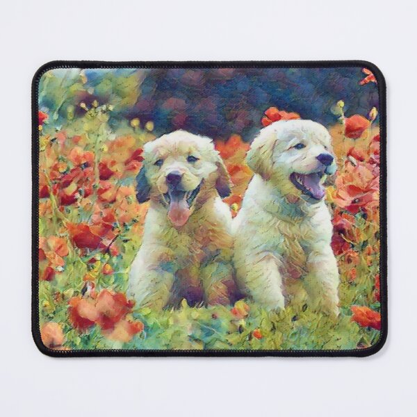 Item preview, twin dogs art designed and sold by KIMBEE-DESIGN.