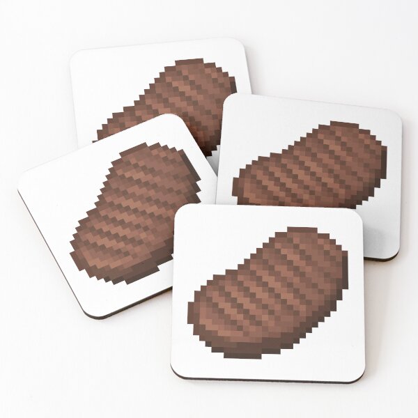 Item preview, Minecraft Steak Item Pixel Art designed and sold by Kubala Designs.