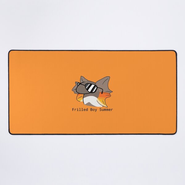 Item preview, Frilled Boy Summer - Frilled Lizard (Orange) designed and sold by ClumsyPillbug.