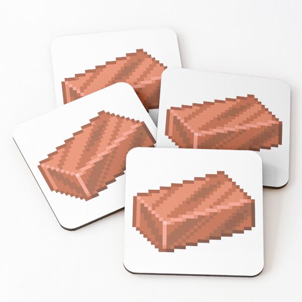 Item preview, Minecraft Copper Ingot Item Pixel Art designed and sold by Kubala Designs.