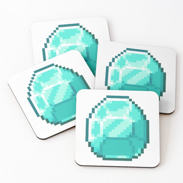 Item preview, Minecraft Diamond Item Pixel Art designed and sold by Kubala Designs.