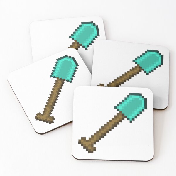 Item preview, Minecraft Diamond Shovel Item Pixel Art designed and sold by Kubala Designs.