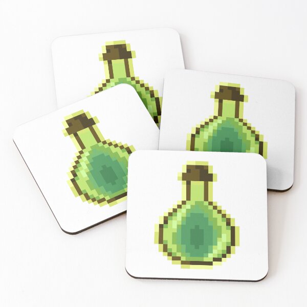 Item preview, Minecraft XP Bottle Item Pixel Art designed and sold by Kubala Designs.