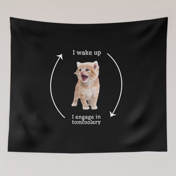 Item preview,  I wake up I engage tomfoolery silly cat schedule designed and sold by MilkyForest.