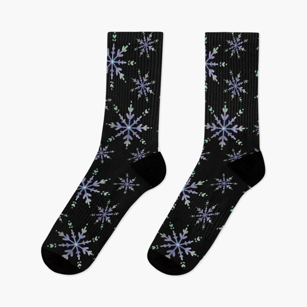 Item preview, Turquoise purple snowflakes pattern designed and sold by Topmel.