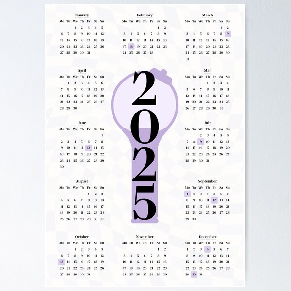 Artikel-Vorschau von BTS ARMY Neujahrskalender 2025, designt und verkauft von Enviz-Designs.