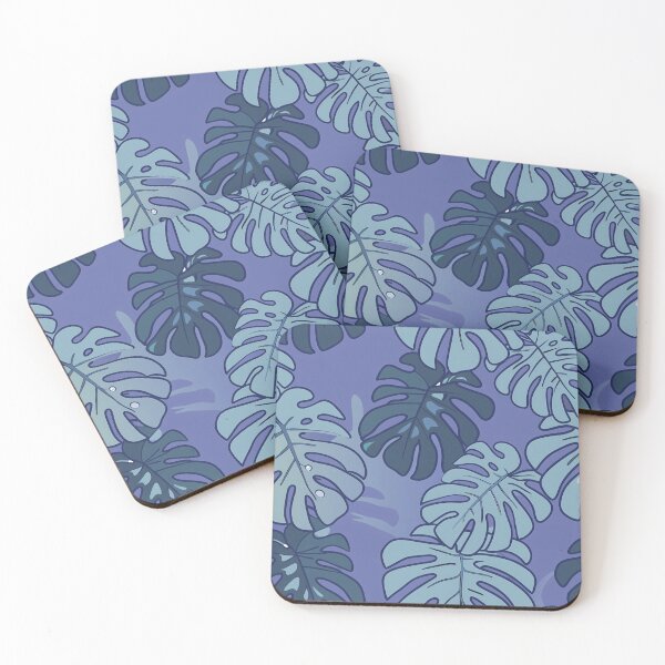 Item preview, Lovely Blue Monsteras designed and sold by AOCollections.