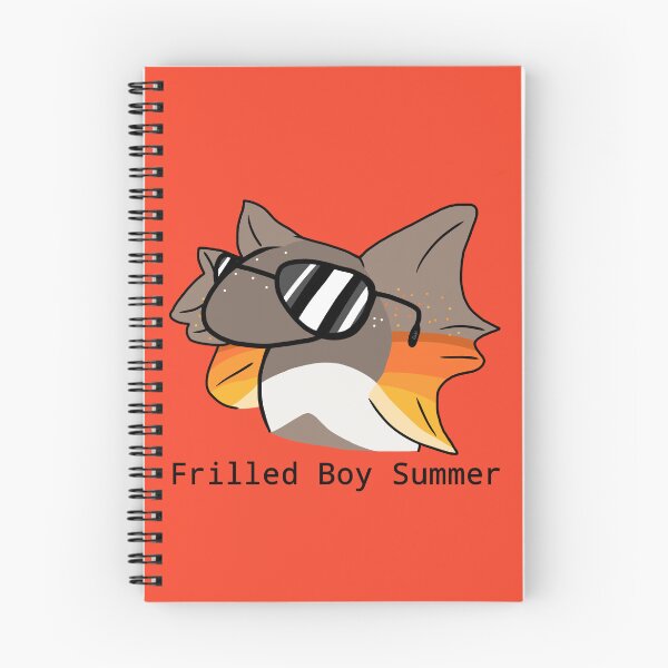 Item preview, Frilled Boy Summer - Frilled Lizard (Red) designed and sold by ClumsyPillbug.