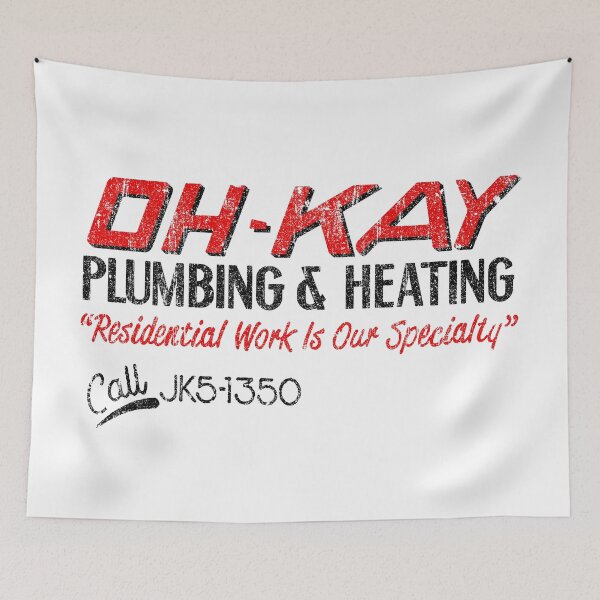 Item preview, Oh-Kay Plumbing & Heating (Variant) designed and sold by huckblade.
