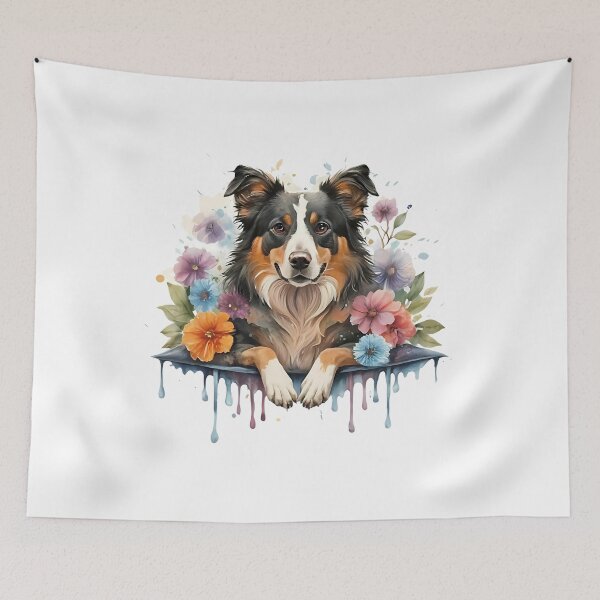 Item preview, Border collie resting on a soft pillow designed and sold by Ann Miu Deluxe.