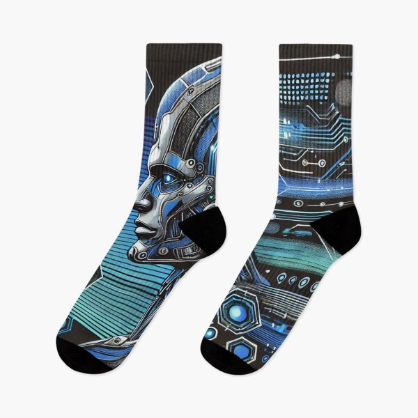 Item preview, Blue Robot Sci-fi Art designed and sold by Simplybe1.