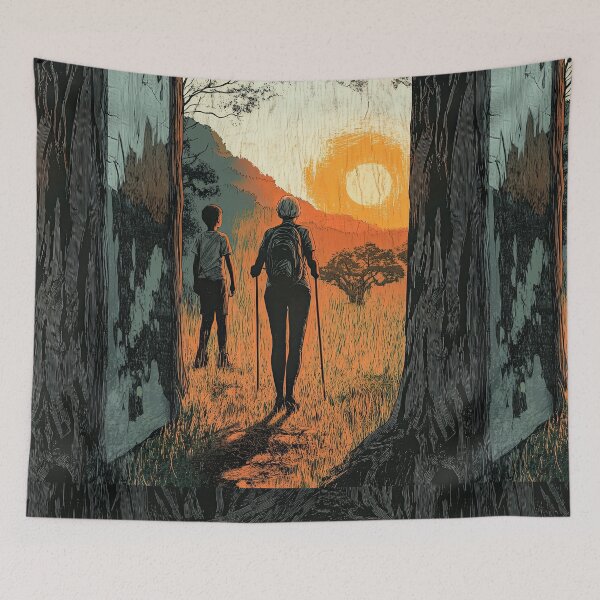 Item preview, A Timeless Path | Grandparent and Child Hiking designed and sold by MaryFiore.